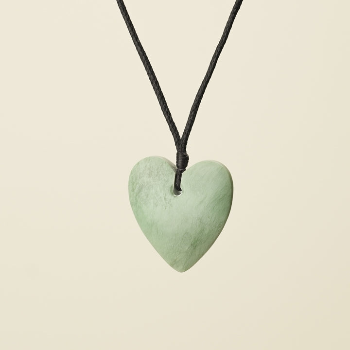Manawa Heart Small Inganga Pounamu Pendant