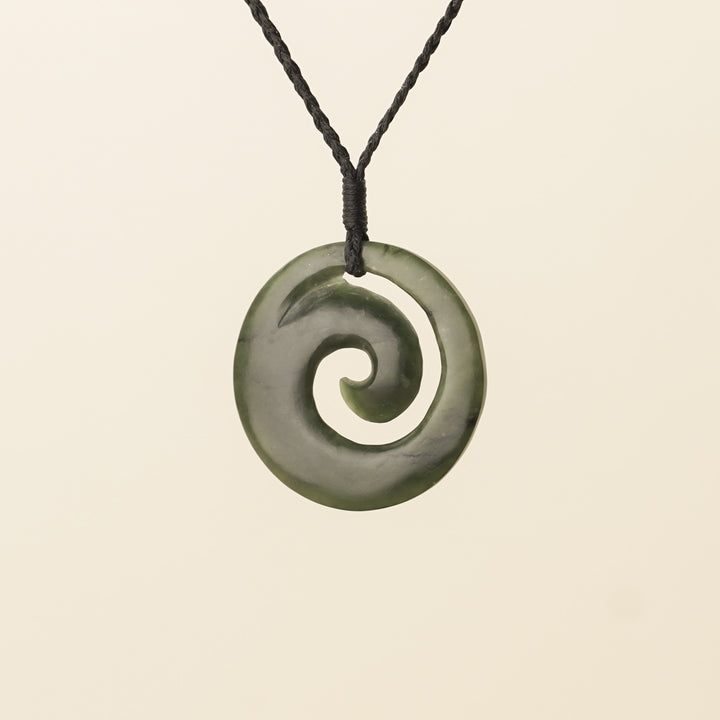 Kawakawa Medium Koru Pounamu Pendant