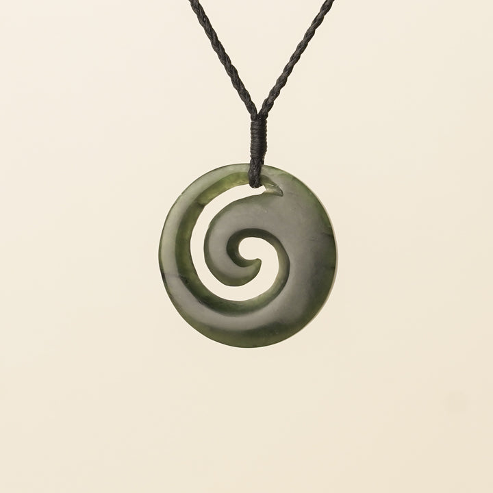 Kawakawa Medium Koru Pounamu Pendant