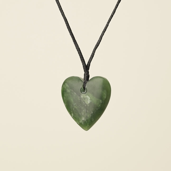 Manawa Heart Small Kawakawa Pounamu Pendant