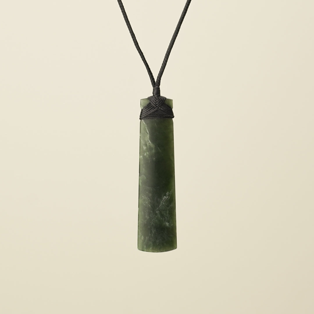Toki Medium Pounamu Kawakawa Pendant