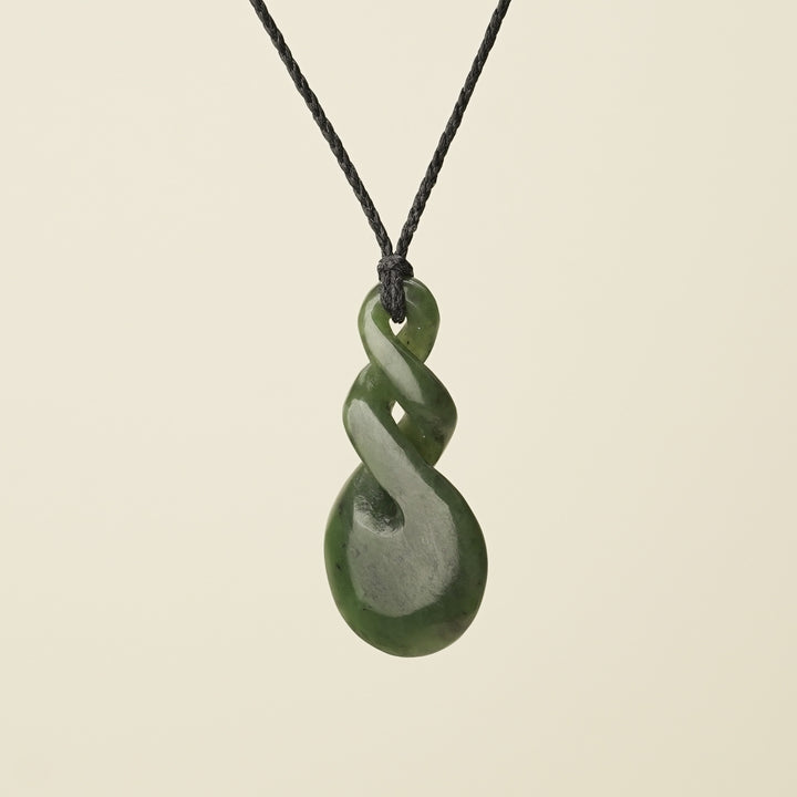 Double Pikorua – Pounamu Large Pendant