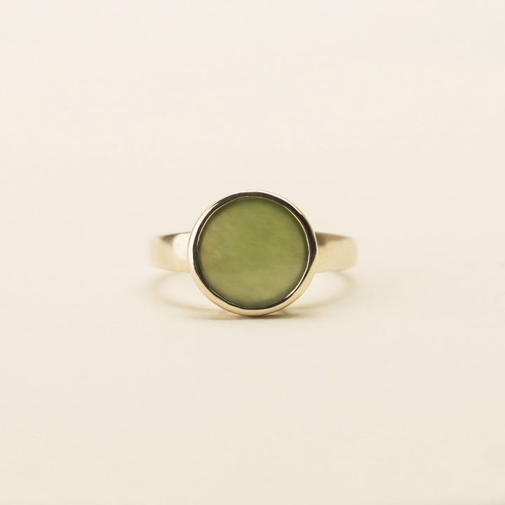 Kahurangi Pounamu 9ct Gold Ring