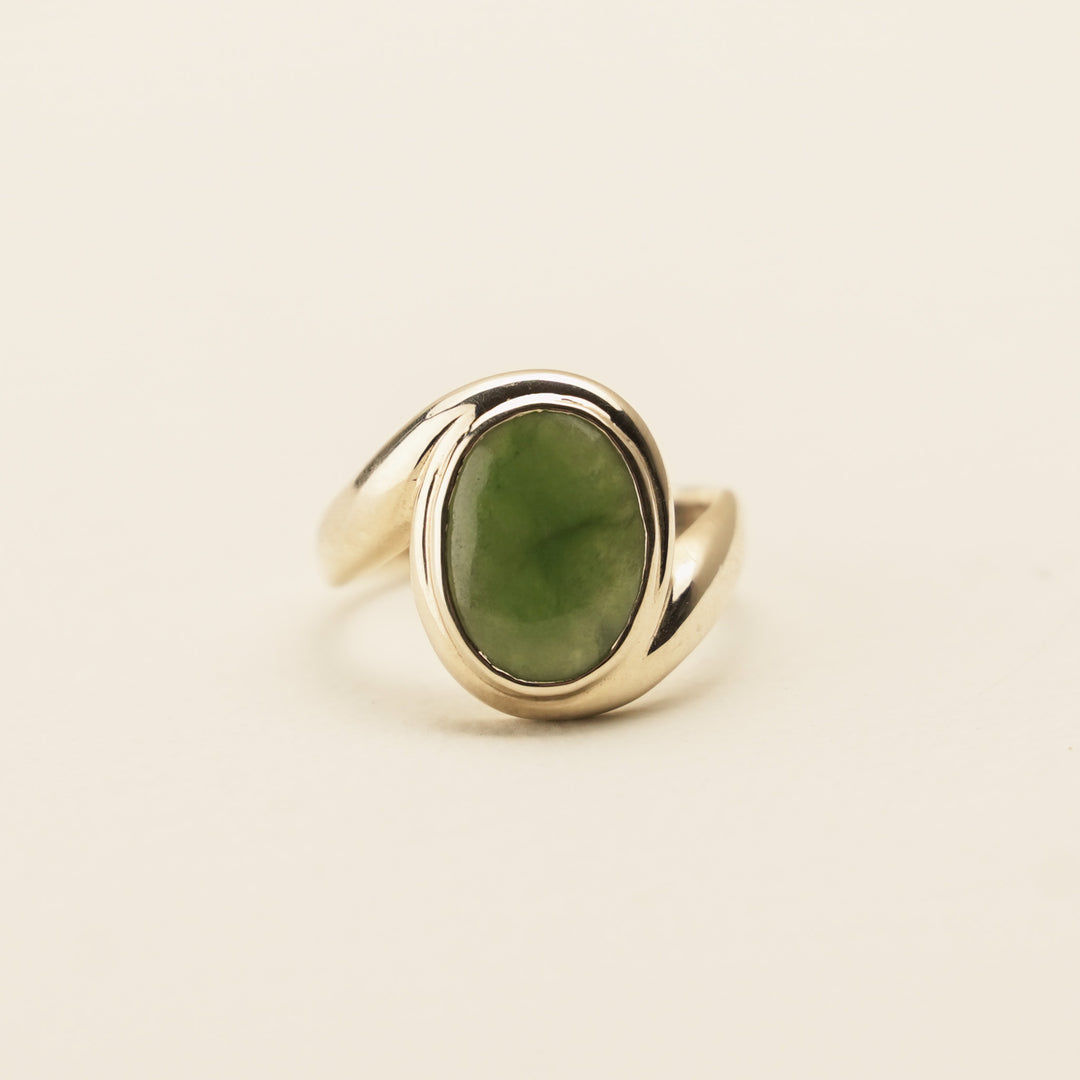 Kahurangi Pounamu 9ct Gold Ring