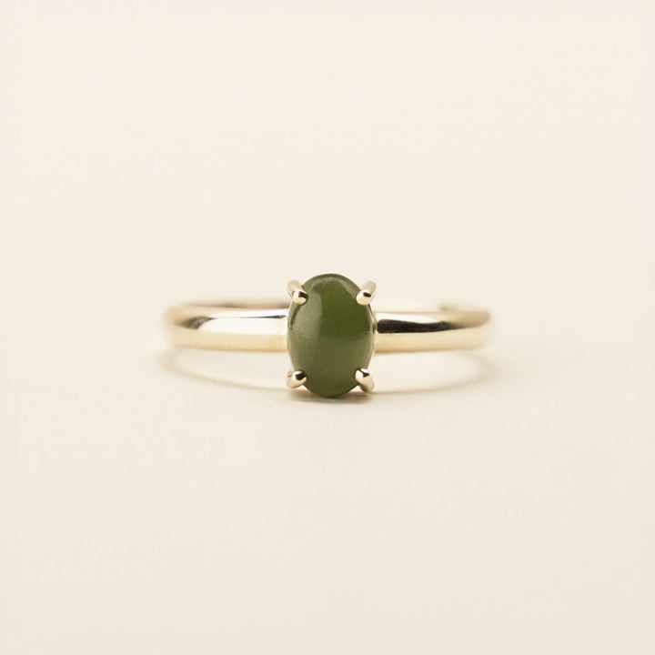 Kawakawa Pounamu 9ct Gold Ring