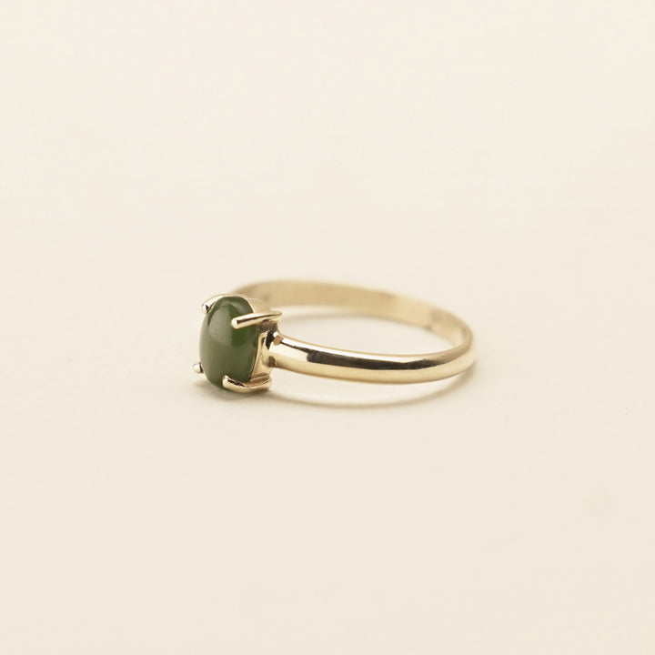 Kawakawa Pounamu 9ct Gold Ring