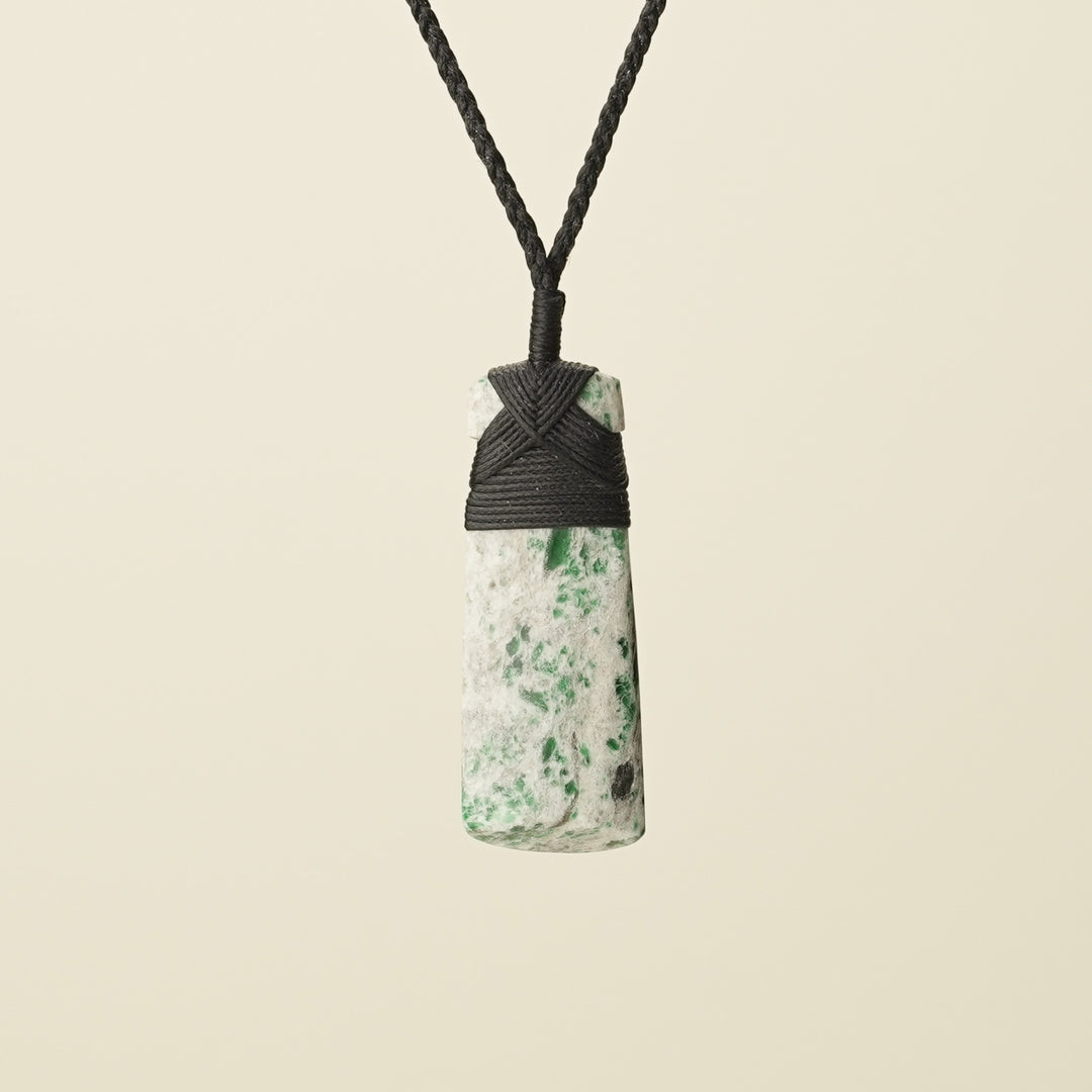 Toki Aotea Stone Medium Pendant, Black Binding