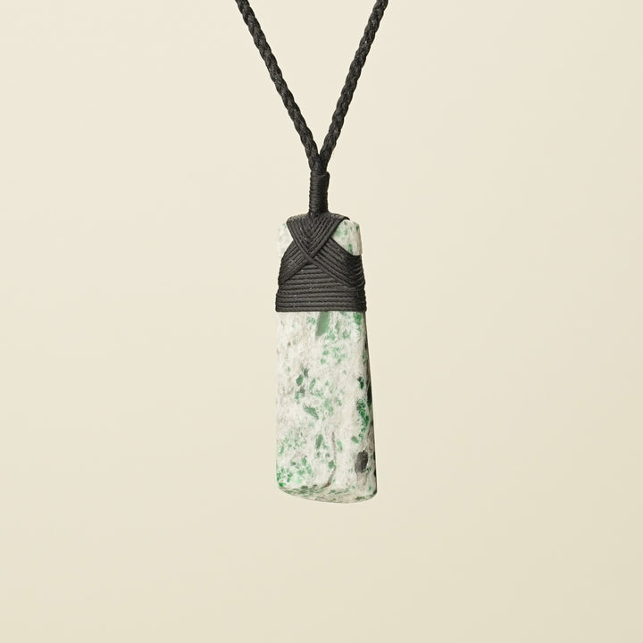 Toki Aotea Stone Medium Pendant, Black Binding