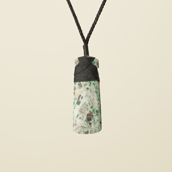 Toki Aotea Stone Medium Pendant, Black Binding