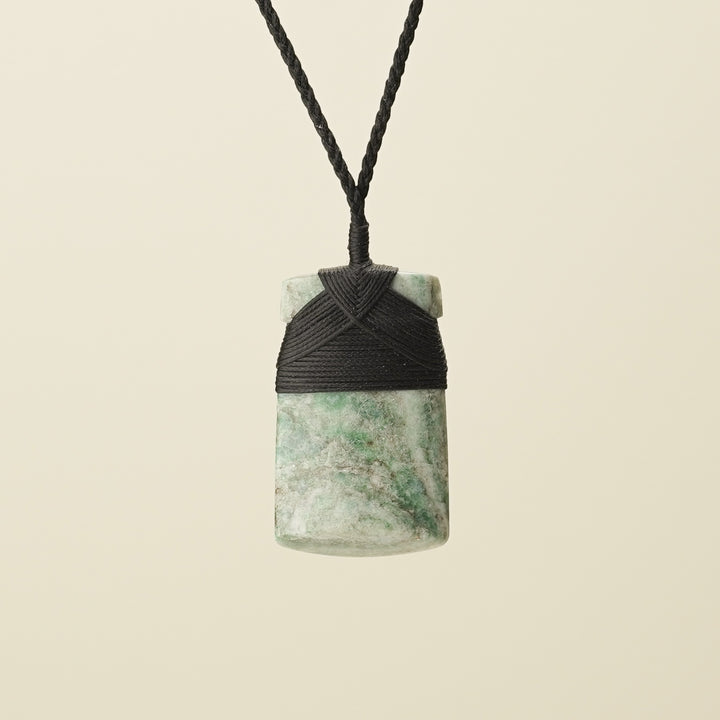 Toki Aotea Stone Large Pendant, Black Binding