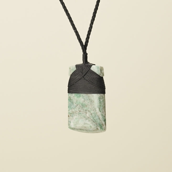 Toki Aotea Stone Large Pendant, Black Binding