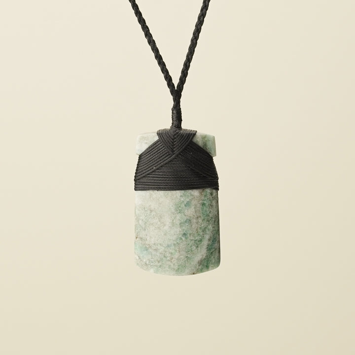Toki Aotea Stone Large Pendant, Black Binding