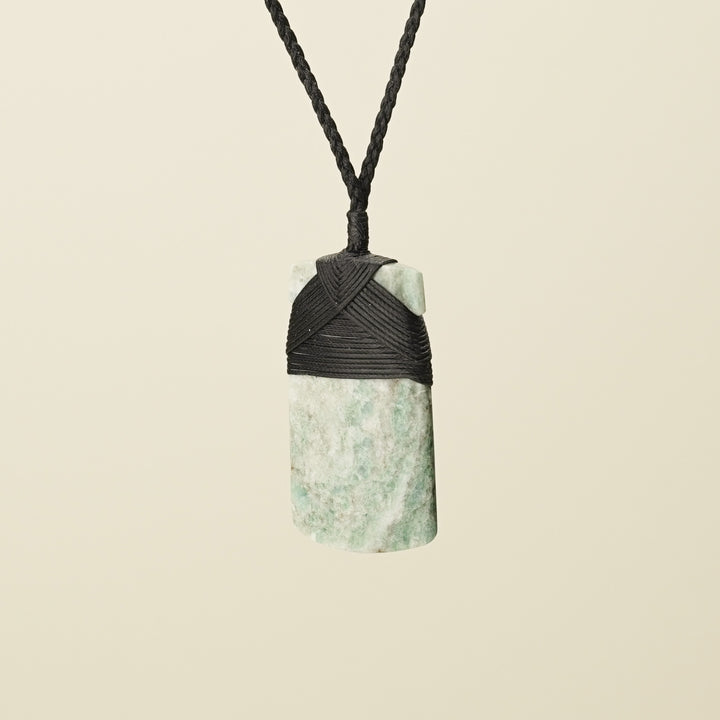 Toki Aotea Stone Large Pendant, Black Binding
