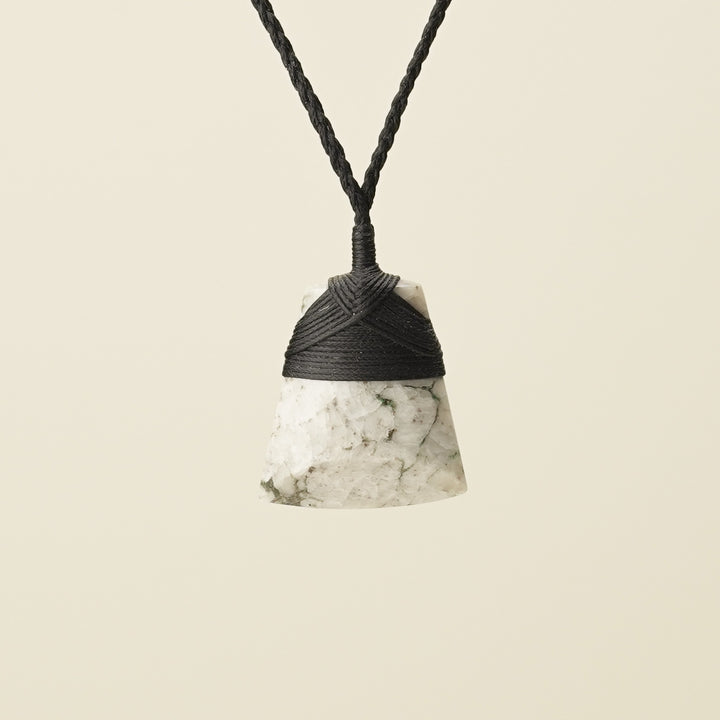Toki Aotea Stone Small Pendant, Black Binding