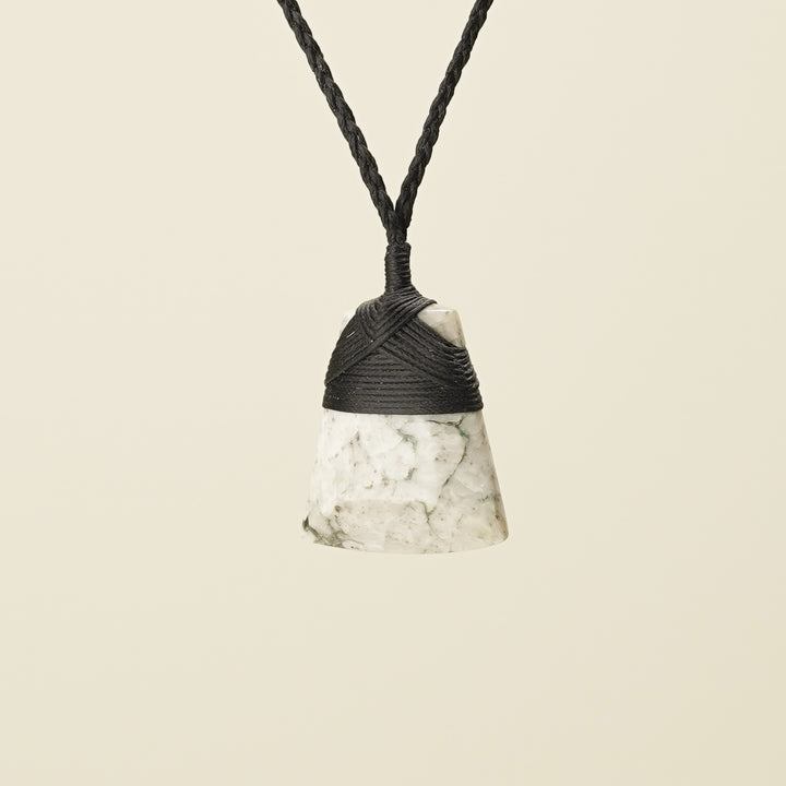 Toki Aotea Stone Small Pendant, Black Binding
