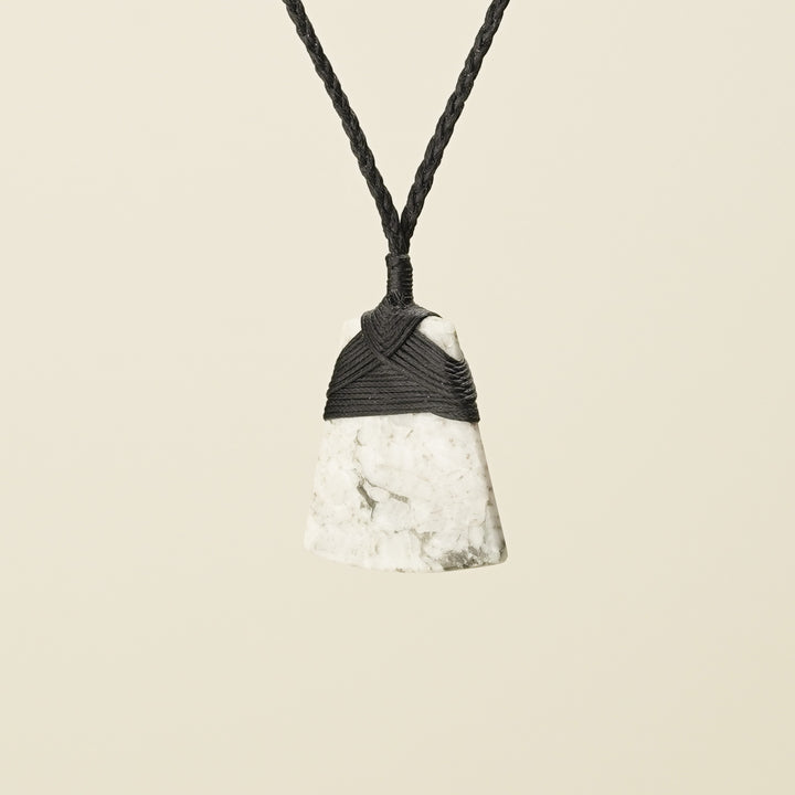 Toki Aotea Stone Small Pendant, Black Binding