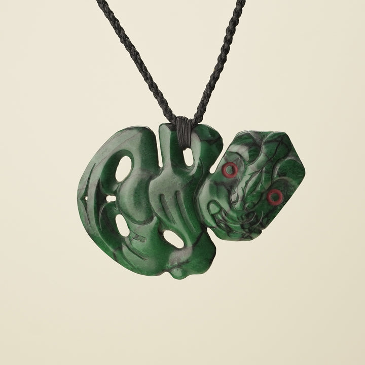 Hei Tiki Aotea Stone Extra Large Pendant
