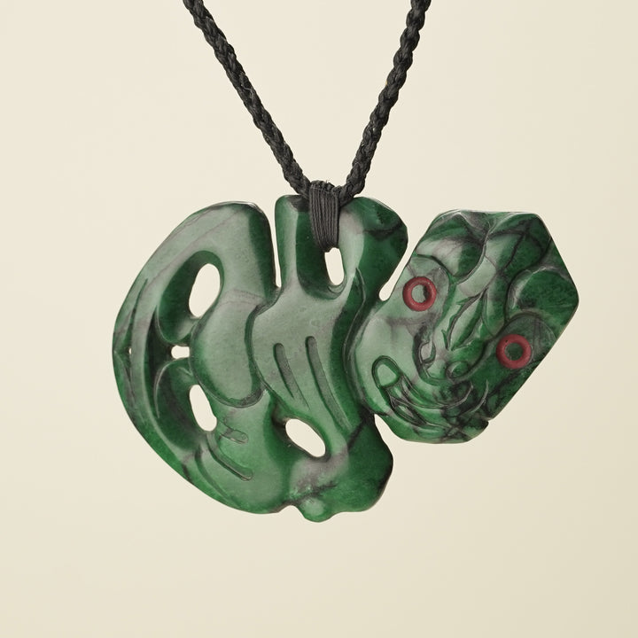 Hei Tiki Aotea Stone Extra Large Pendant