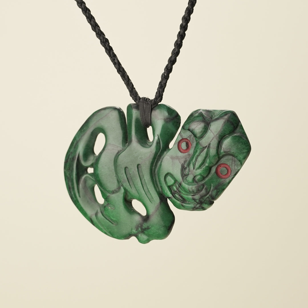 Hei Tiki Aotea Stone Extra Large Pendant