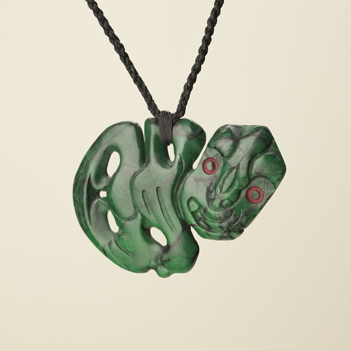 Hei Tiki Aotea Stone Extra Large Pendant