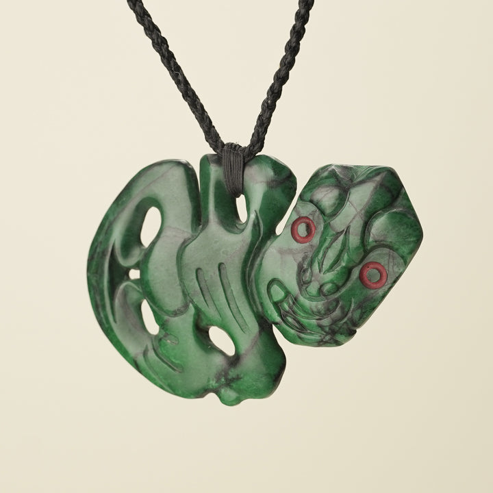 Hei Tiki Aotea Stone Extra Large Pendant