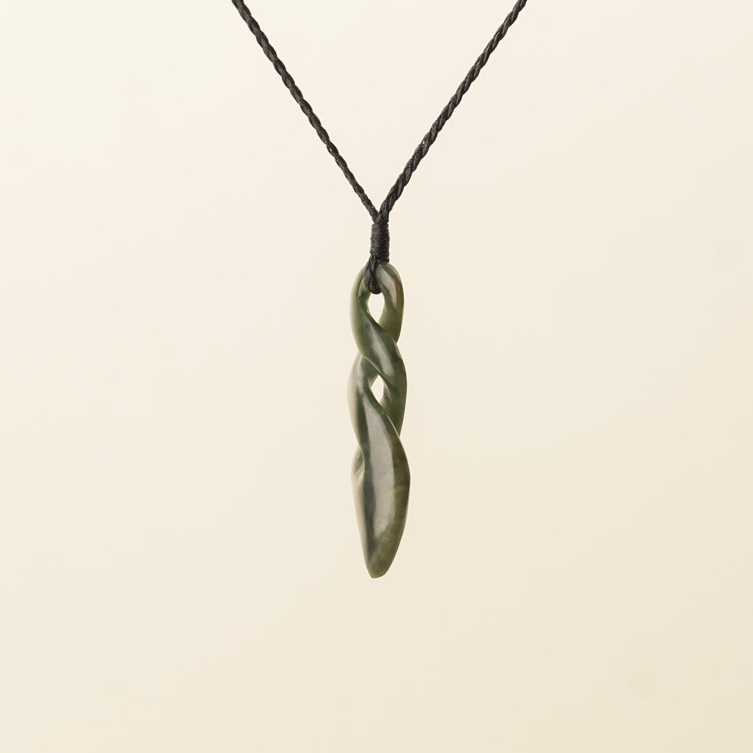 Medium Double Pikorua Pounamu Pendant