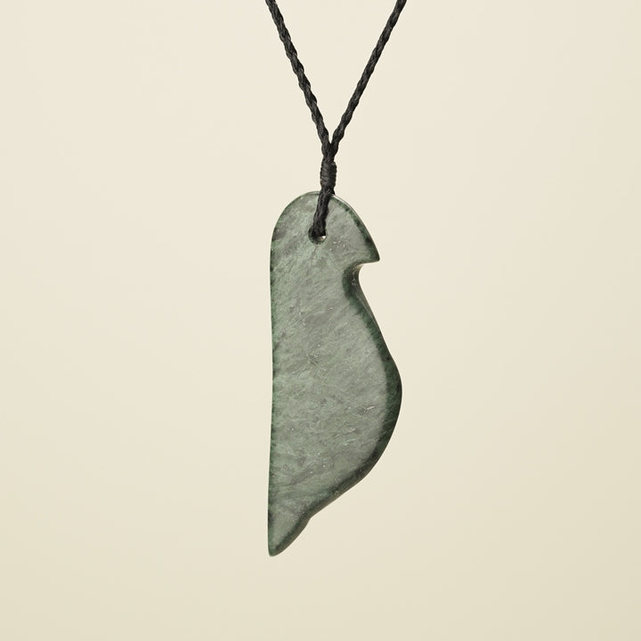 Manu Bird Inanga Large Pounamu Pendant