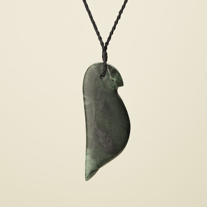 Manu Bird Large Inanga Pounamu Pendant