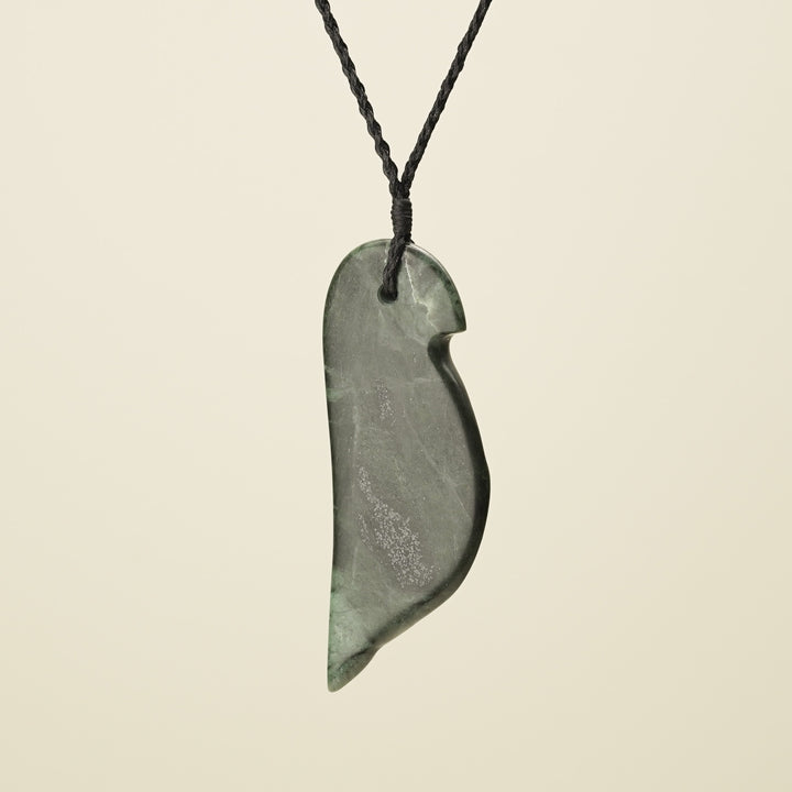 Manu Bird Large Inanga Pounamu Pendant