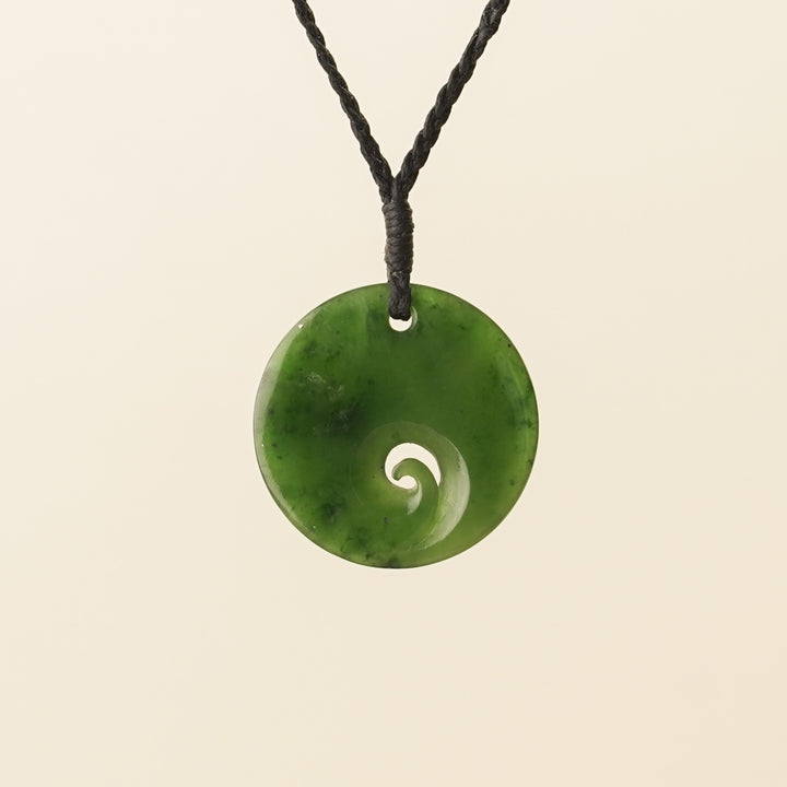 Kawakawa Medium Koru Pounamu Pendant