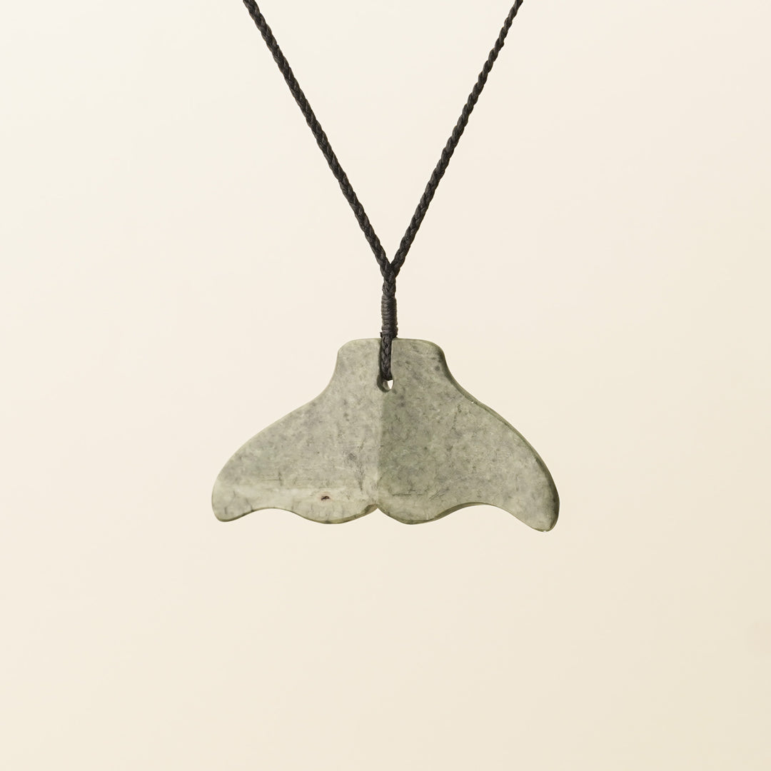 Whale's Tail Large Pounamu Pendant