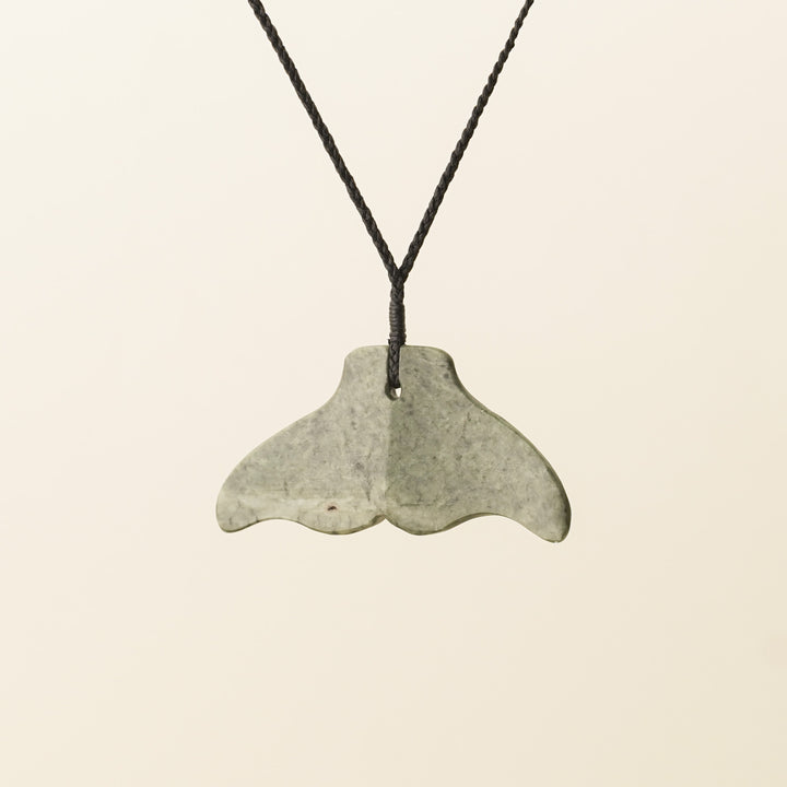 Whale's Tail Large Pounamu Pendant