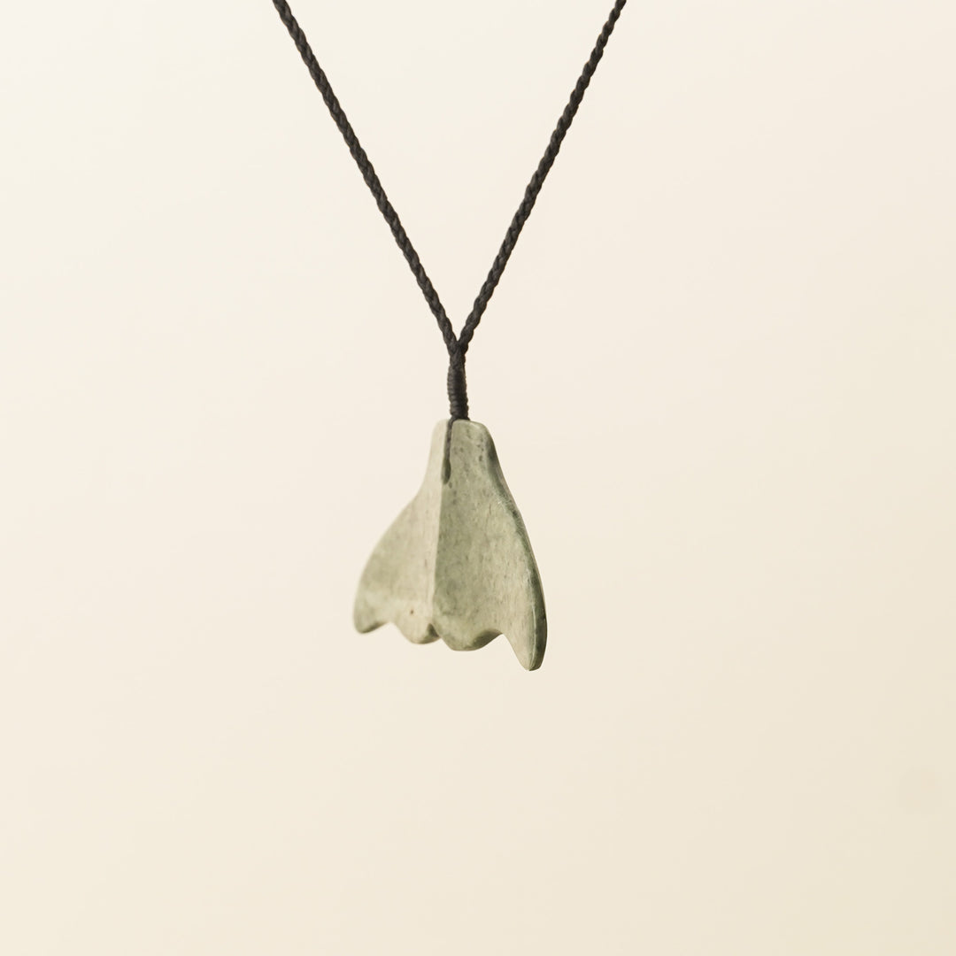 Whale's Tail Large Pounamu Pendant