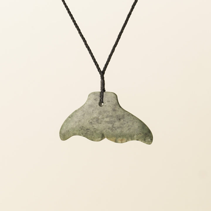 Whale's Tail Large Pounamu Pendant