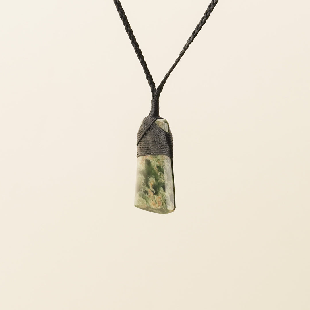 Toki Flower Small Pounamu Pendant