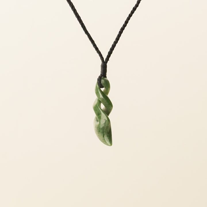 Kahurangi Small/Medium Double Pikorua Pounamu Pendant