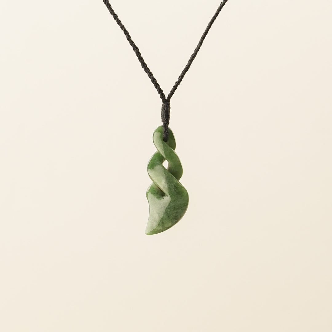 Kahurangi Small/Medium Double Pikorua Pounamu Pendant