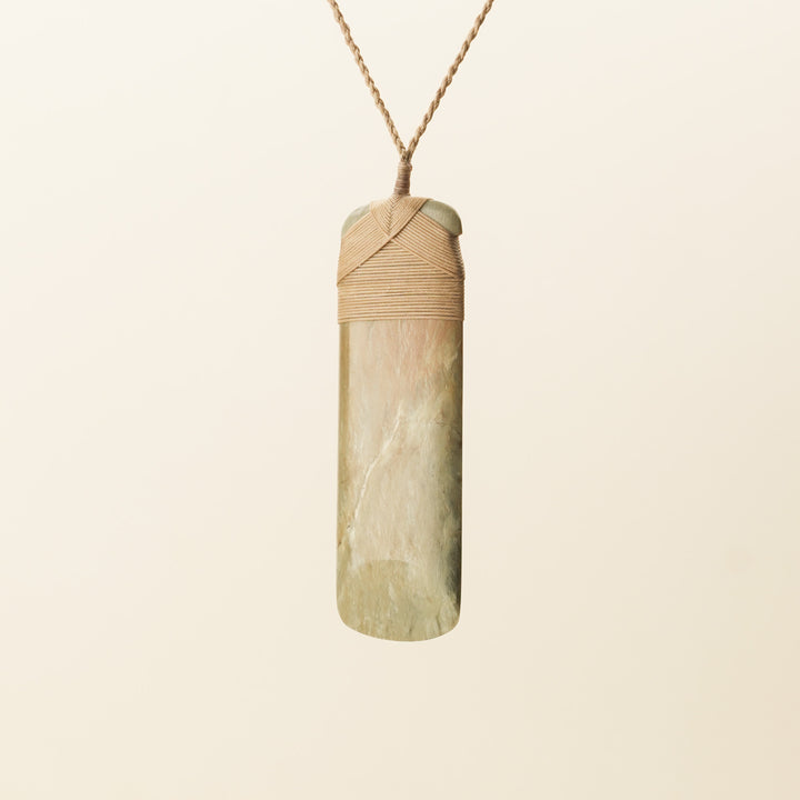 Toki Raukaraka Pounamu Large Pendant
