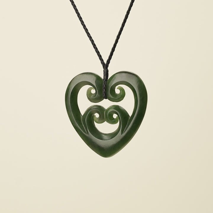 Manawa Koru Kawakawa Large Pendant