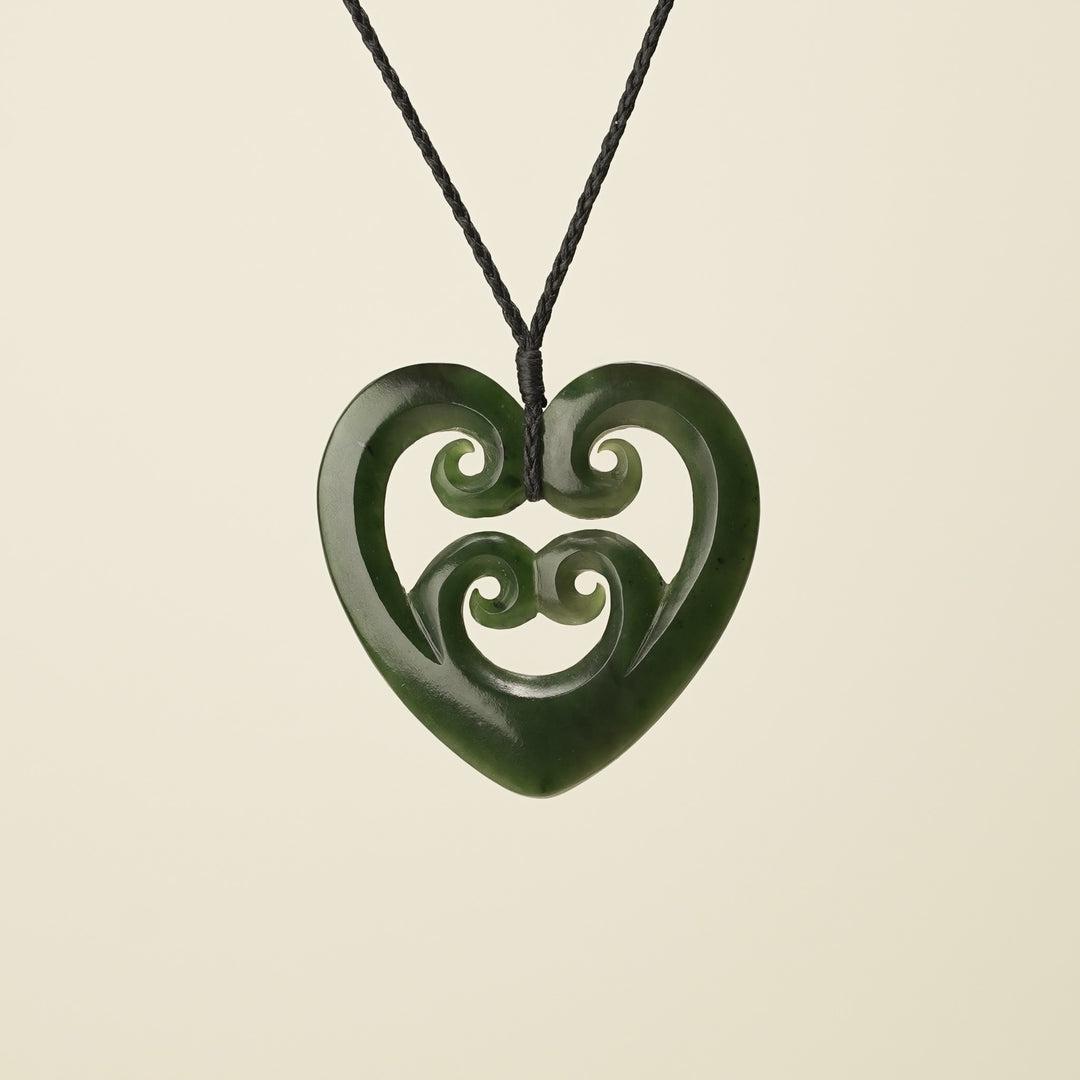 Manawa Koru Kawakawa Large Pendant