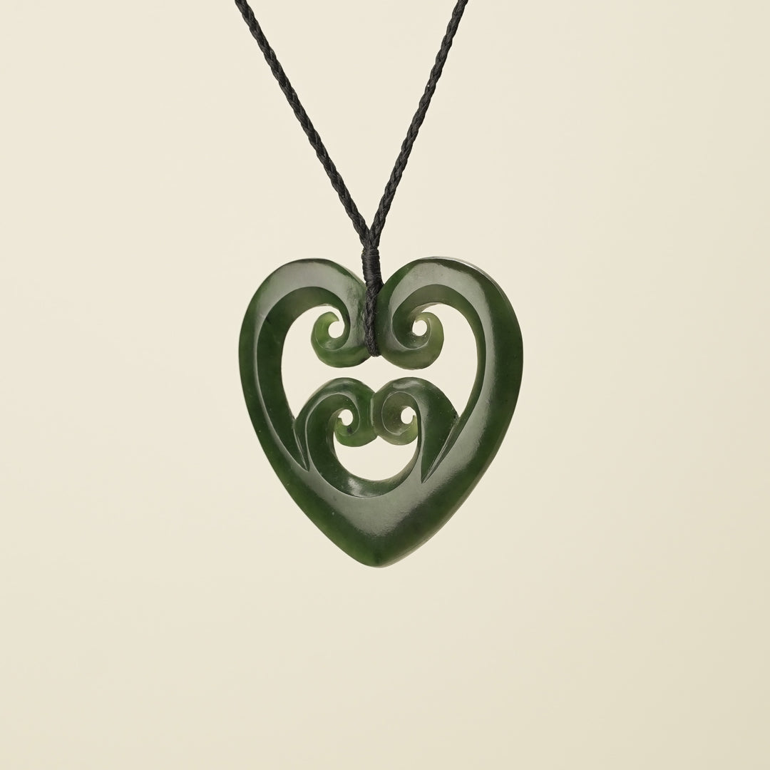 Manawa Koru Kawakawa Large Pendant