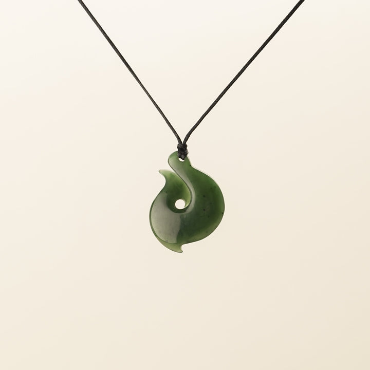 Greenstone Rolled Hei Matau, Small