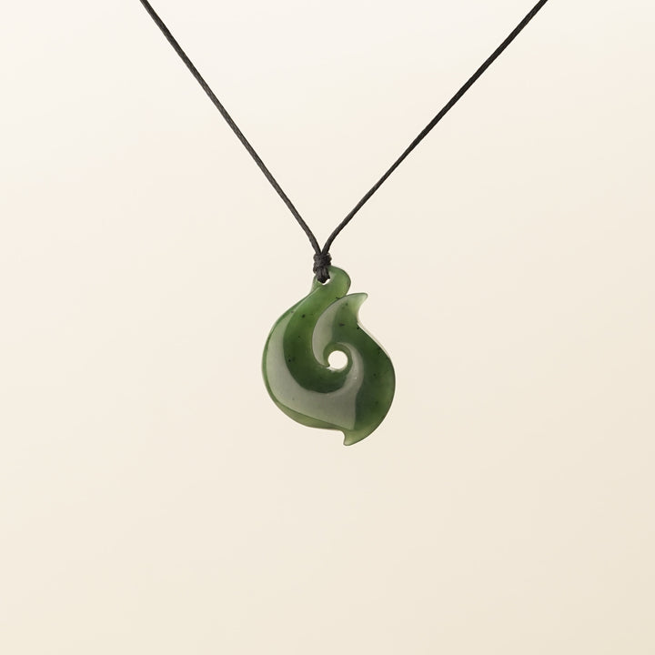 Greenstone Rolled Hei Matau, Small
