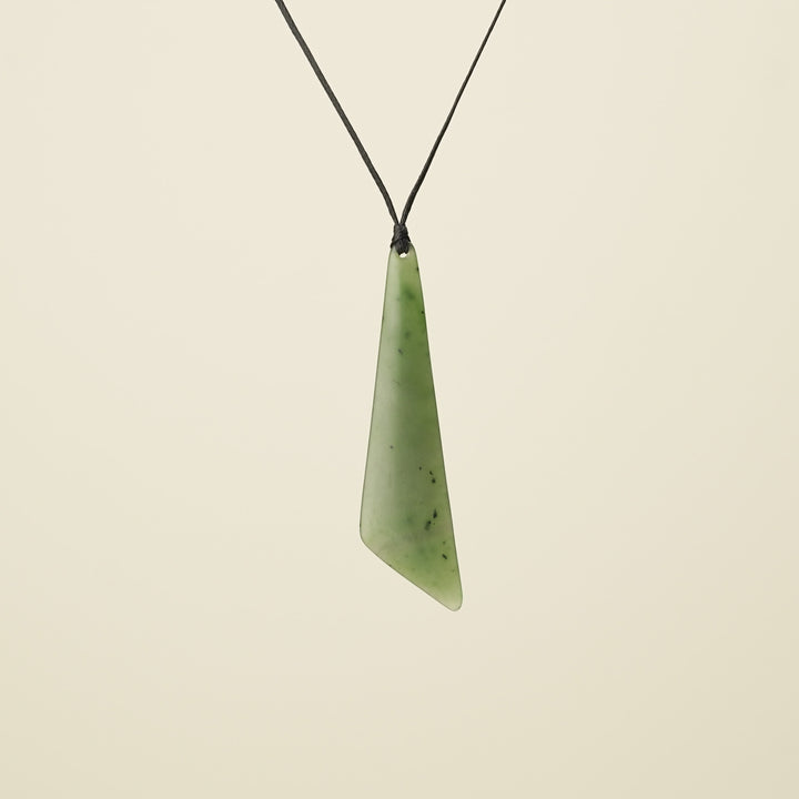 Roimata Angled Greenstone Pendant