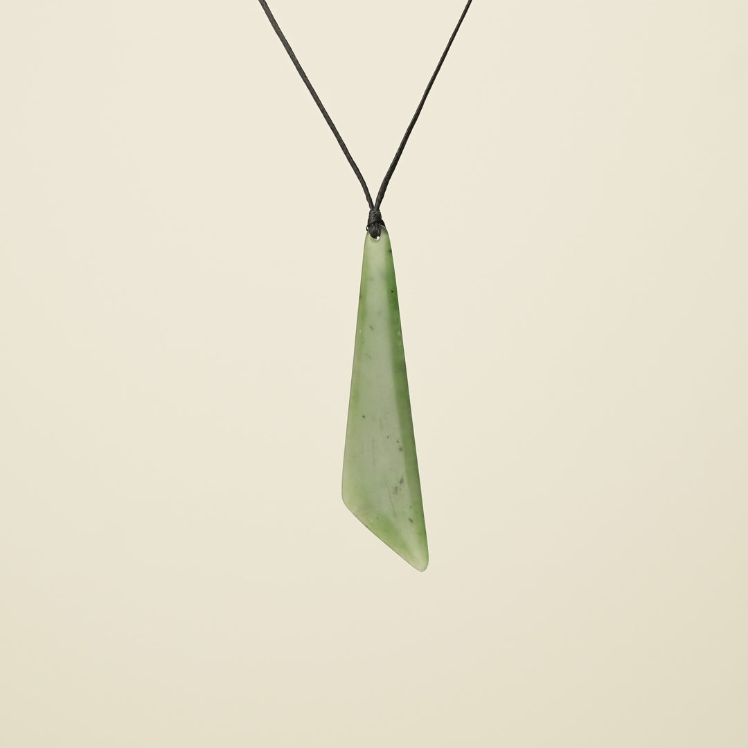 Roimata Angled Greenstone Pendant