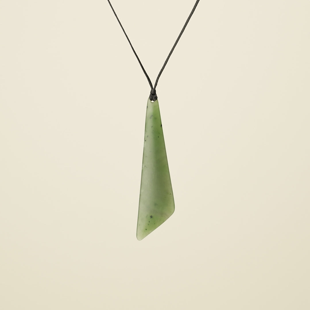 Roimata Angled Greenstone Pendant