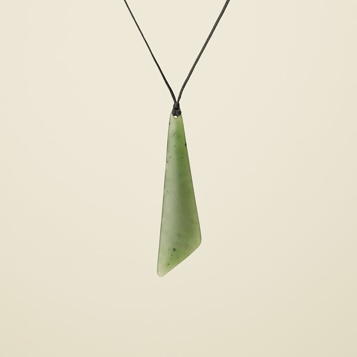 Roimata Angled Greenstone Pendant