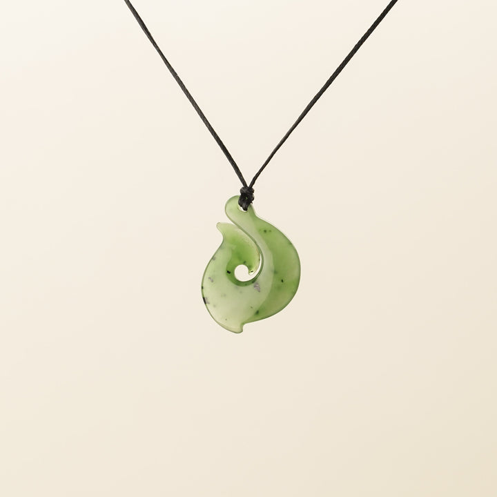 Greenstone Rolled Hei Matau, Small