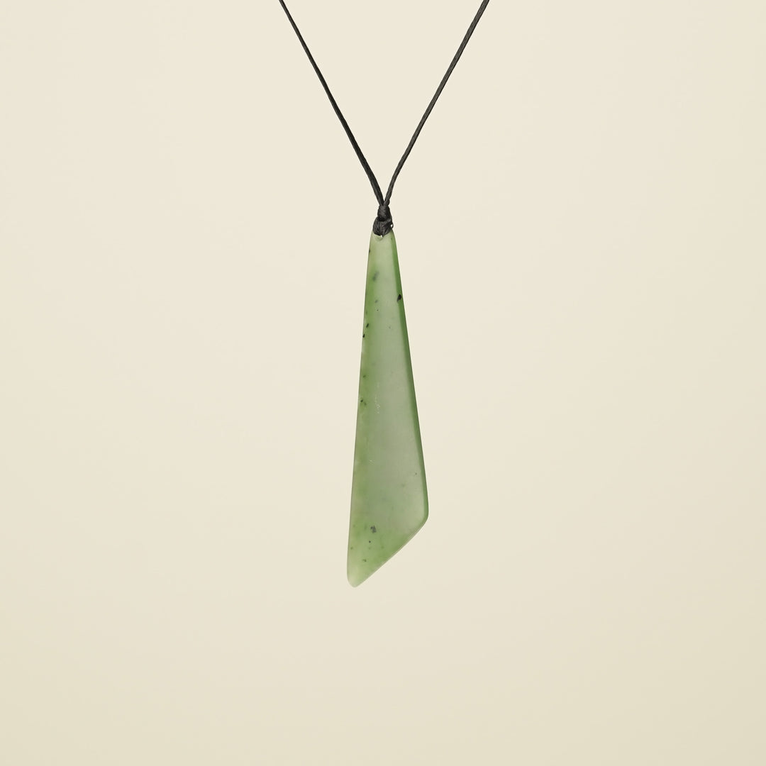 Roimata Angled Greenstone Pendant