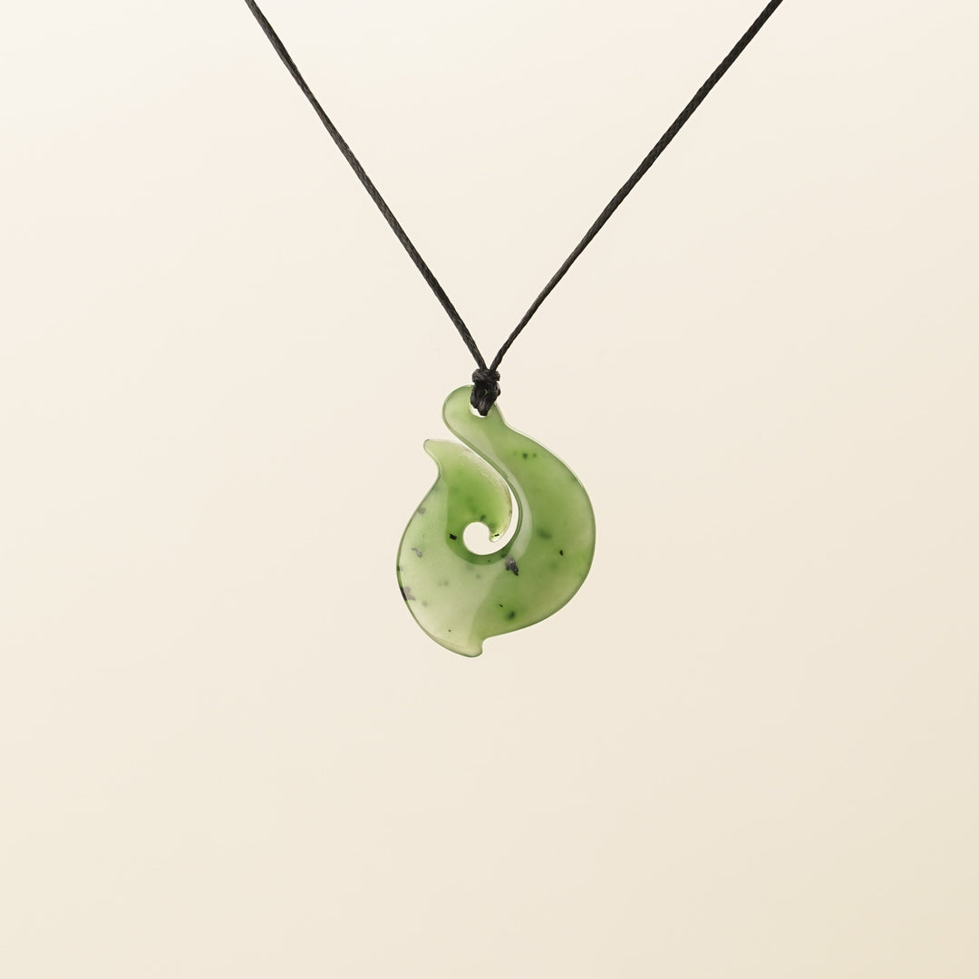 Greenstone Rolled Hei Matau, Small